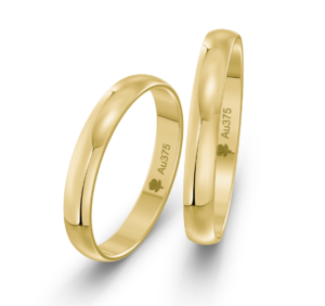 Svadobné obrúčky pologuľaté 3,00mm