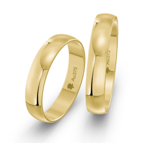 Svadobné obrúčky pologuľaté 4,00mm