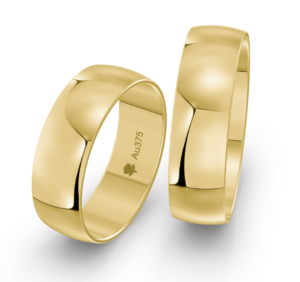 Svadobné obrúčky pologuľaté 6,00mm